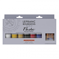 Lefranc & Bourgeois flashe acrylic paint set 6x20ml