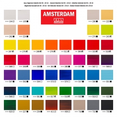 Talens AMSTERDAM general selection acrylic paints set 48x20ml