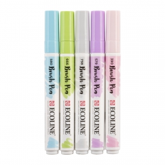 Talens ecoline pastel set of 5 pens