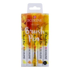 Talens ecoline yellow set of 5 pens