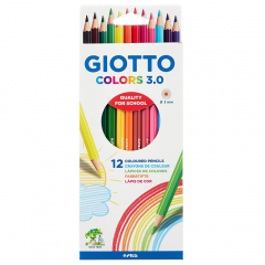 Giotto colors 3.0 set of 12 school crayons