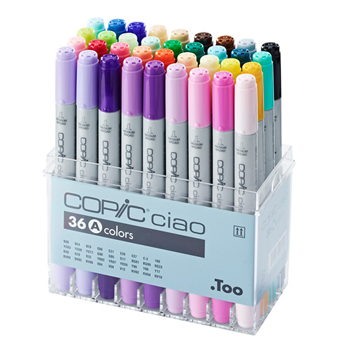 Copic ciao set A set of 36 double-sided pens