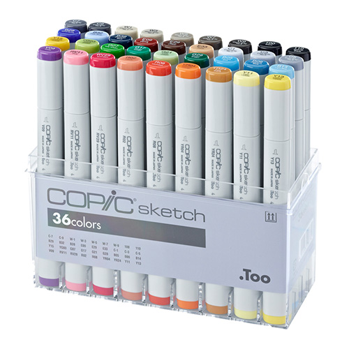 Copic sketch set of 36 double-sided pens