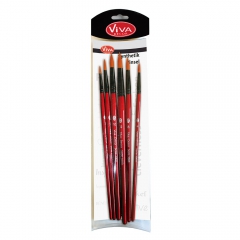 Viva Decor set of 6 round synthetic brushes