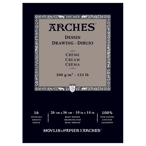 Arches drawing cream block 200g 16 sheets