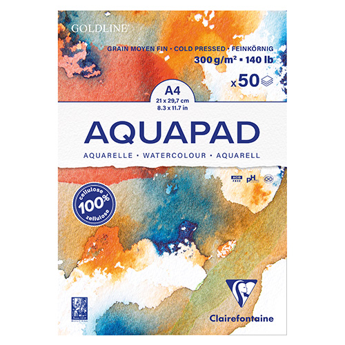 Blok Clairefontaine goldline aquapad watercolour 300g