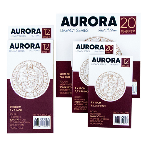 Blok Aurora królewska pieczęć do akwareli 300g 12ark