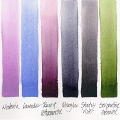 Daniel Smith colors of inspiration set of 6 watercolors half cub