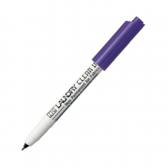 Kuretake zig laudry clear purple fabric marker, washable