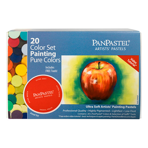 PanPastel pure zestaw 20 kolorów podstawowych pasteli suchych