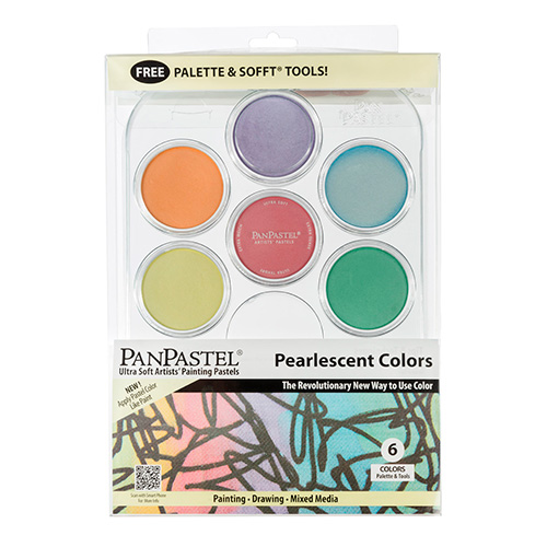 PanPastel pearlescent zestaw 6 perłowych kolorów pasteli suchych