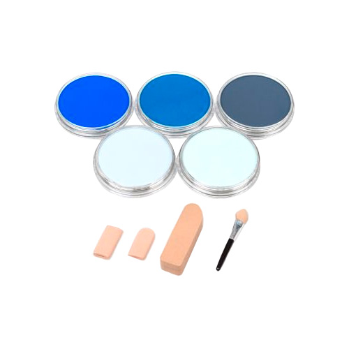 PanPastel blue set - a set of 5 colors of dry pastels