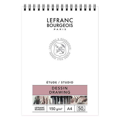 Blok Lefranc&Bourgeois studio drawing na spirali A4 150g 50ark