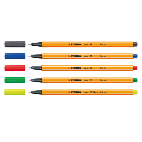 Stabilo point 88 set of 15-color fineliners