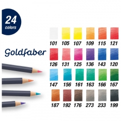 Faber-Castell goldfaber set of 24 artistic crayons