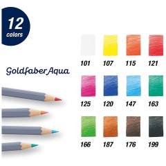 Faber-Castell goldfaber aqua set of 12 crayons