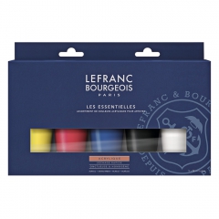 Lefranc&Bourgeois zestaw farb akrylowych fine 5x80ml