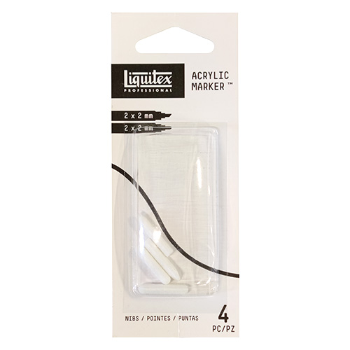 Liquitex set of 4 thin tips for acrylic markers