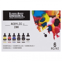 Liquitex essential set of 6 acrylic inks 30ml