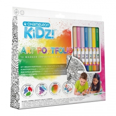 Chameleon kidz portfolio 14 color creativity kit