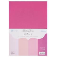 DP Craft zestaw papierów kolorowych odcienie różu A4 220g 20 arkuszy