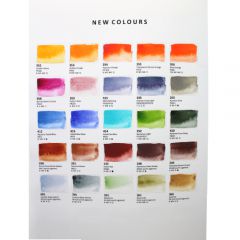 Roman Szmal Aquarius watercolor color palette template 165 colors