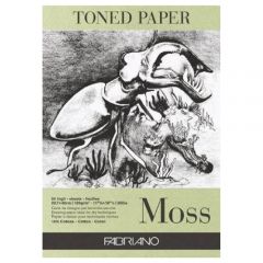 Fabriano blok toned paper moss 120g 50ark